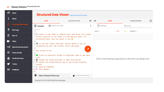 免费谷歌优化工具10：Classy Schema Structured Data Viewer