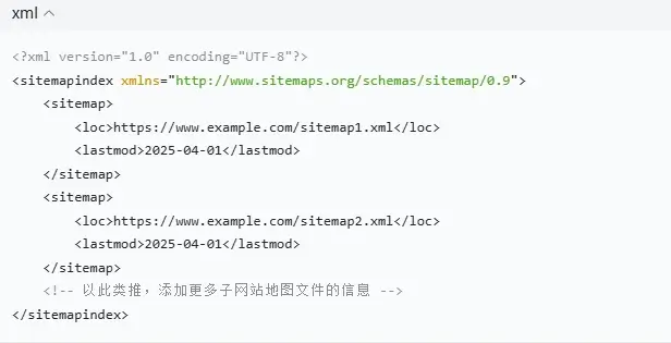 大型网站的站点地图制作办法