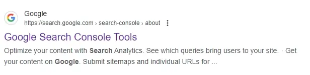 google search console工具介绍