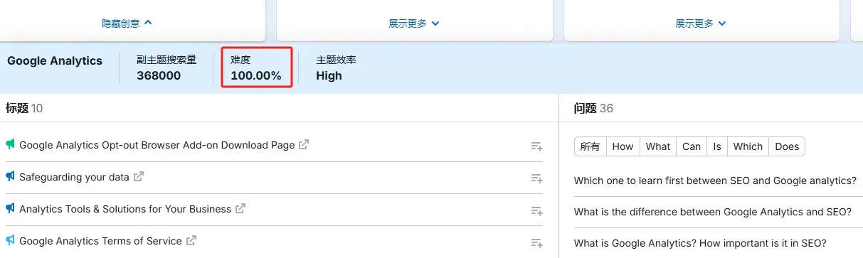 查询关键词内容话题