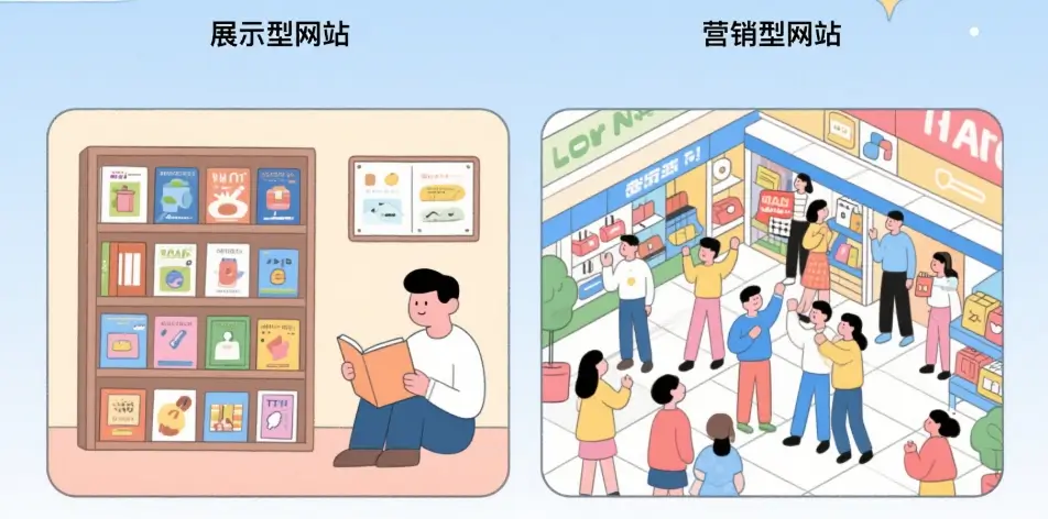 展示型网站和营销型外贸网站的区别