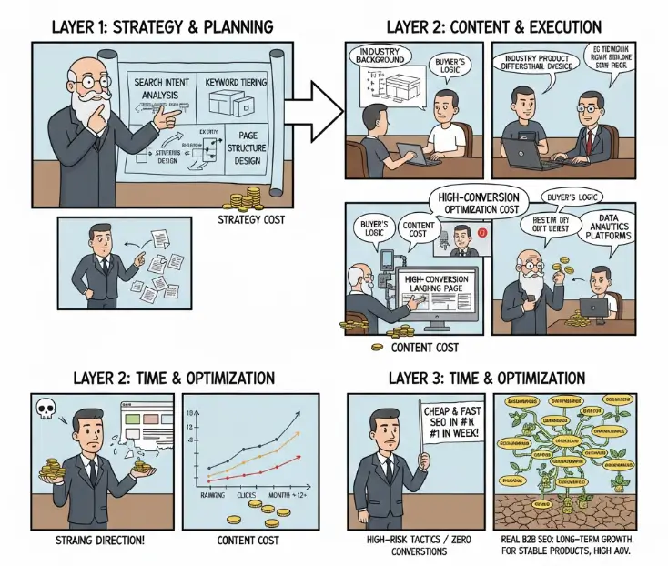 seo是需要成本和时间才会有好的结果