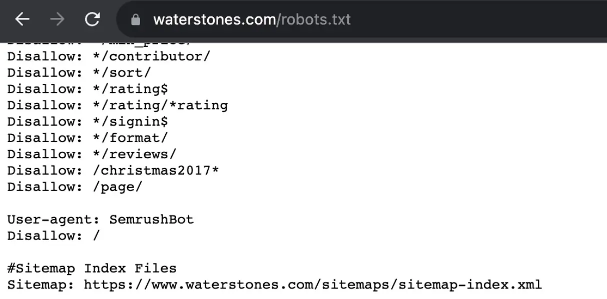 robots.txt文件样式