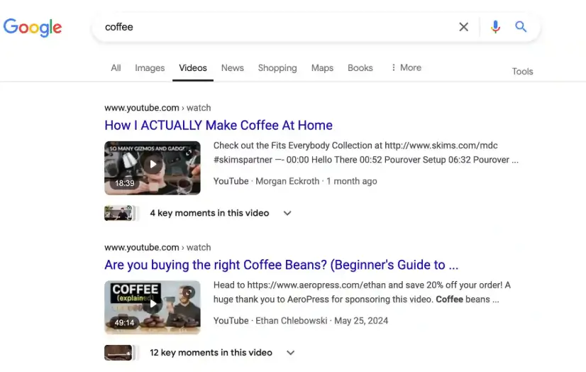 查看谷歌serp搜索情况