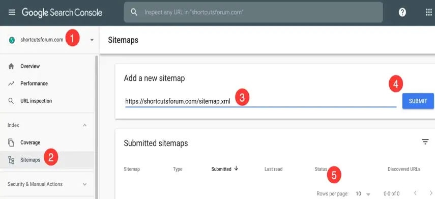 重新提交网站的sitemap