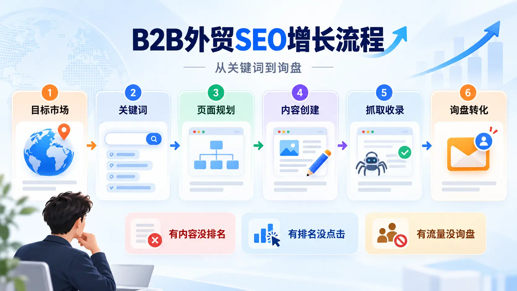 外贸B2B SEO从关键词研究到Google排名和询盘转化的完整流程